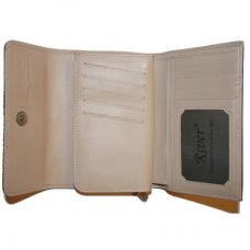 Кошелек женский из кожи крокодила коричневый PMT 81 Cognac