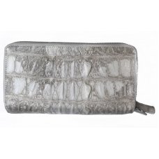 Кошелек из кожи крокодила белый ZAM 15 T Natural