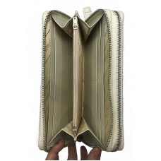 Кошелек из кожи крокодила белый ZAM 15 T Natural