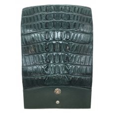 Кошелек женский из кожи крокодила зеленый PCM 03 BT Green